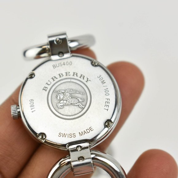 BURBERRY BU5400 Stainless Nova Check Logo Watch nr - Picture 8 of 10